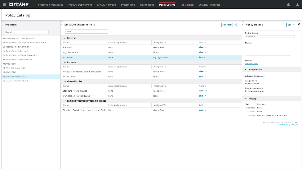 MVISION Endpoint_manage Windows and McAfee tech with unified policies