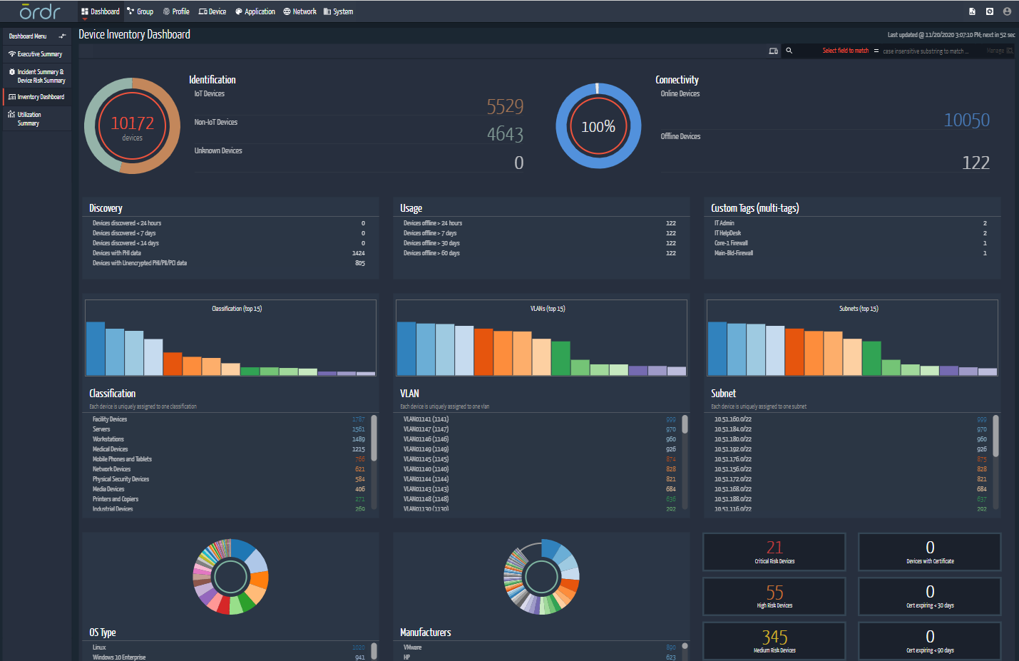 Ordr Platform - Discover every connected device (IoT, IoMT, OT ...