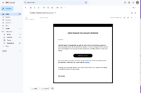 Printscreen of a phishing Mail in the mail client